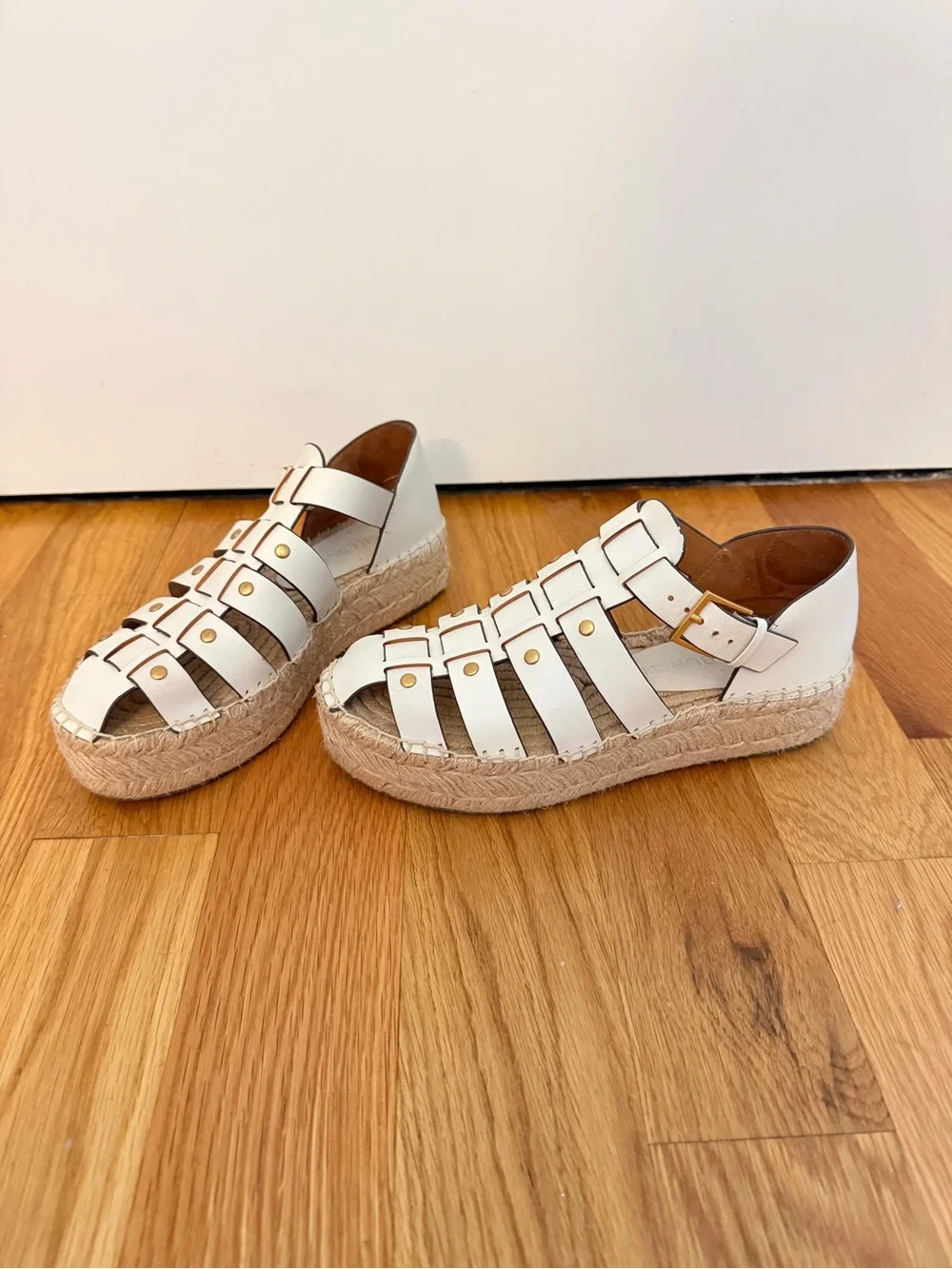 Tory Burch Women’s Cream Espadrille Fisherman Sandals